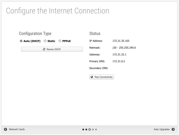 Setup Wizard - Step 3 Auto